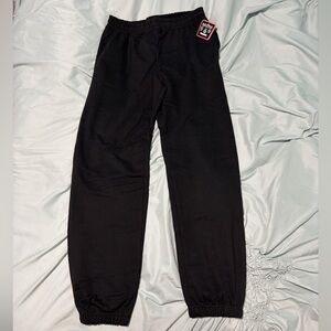 Classic Black Joggers with Patch Detail